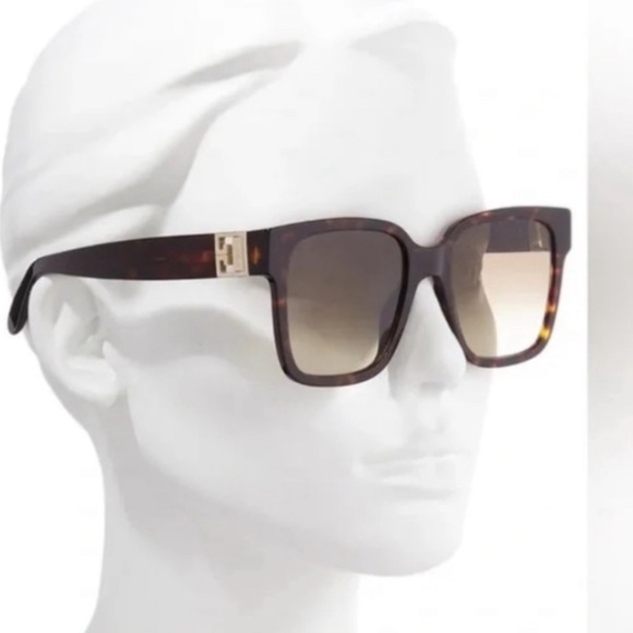 NWT Givenchy *Havana* 53mm Gradient Square Sunglasses